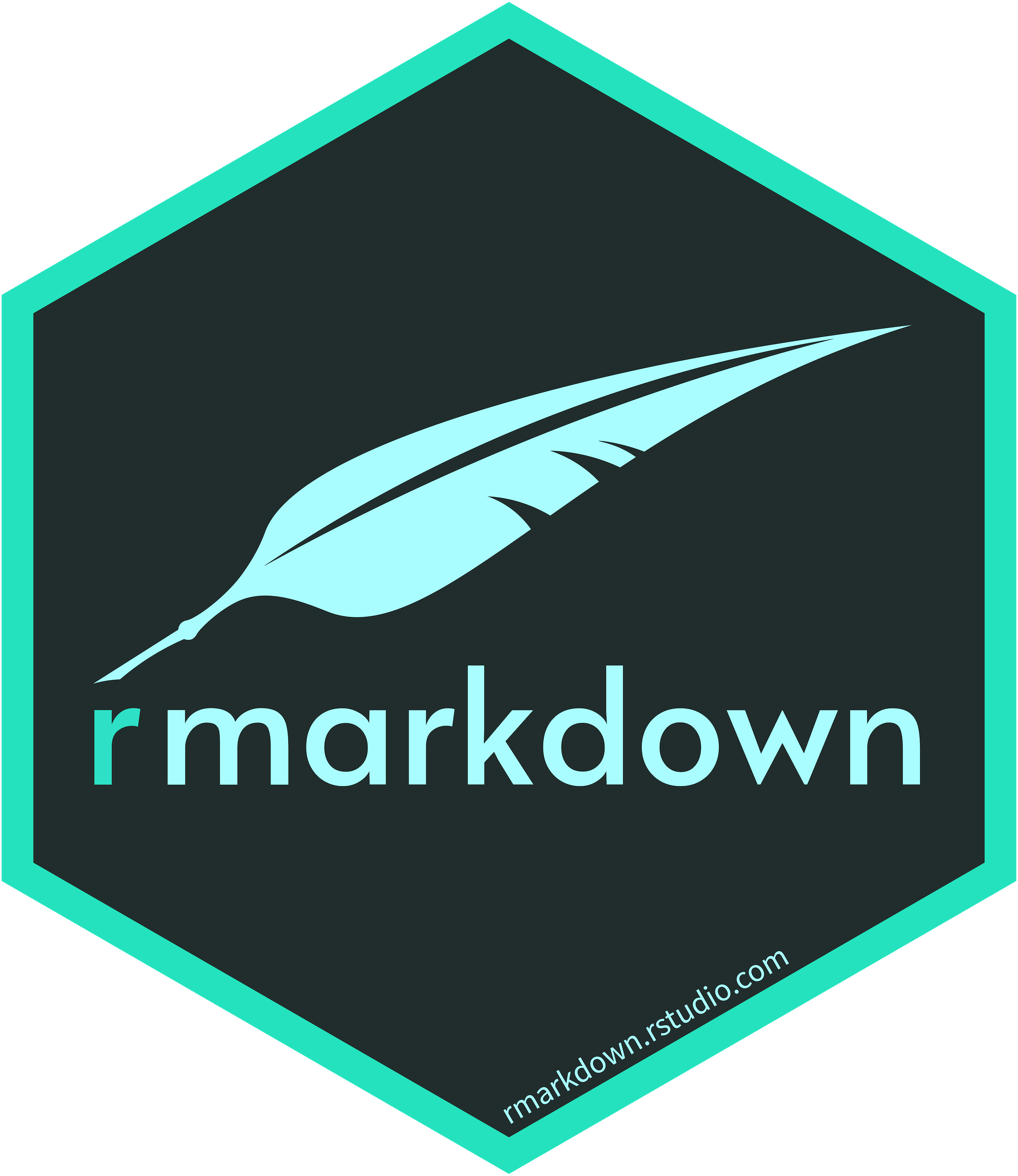 R Markdown hex-sticker